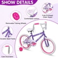 thumbnail image 3 of Vebreda Kids Bike 18 inch Bicycle for Girls Ages 6-12 Years Child, 3 of 8