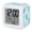 Ice Blue, variant on Pink Starfish Digital Alarm Clock for Bedrooms, Smart LED Alarm Clock with 7 Color Changing Night Light, Coral Shell Ocean Vintage Coastal Silent Wake Up Clocks for Sleep Study Cooking 3.2"x3.2"