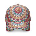 thumbnail image 2 of Traditional Tribal Baseball Cap – Mandala Ethnic Dad Hat with Boho Geometric Pattern, Spiritual Mystic Artistic Design, Comfortable Snapback, 2 of 7