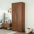 thumbnail image 3 of High wardrobe and kitchen cabinet with 2 doors and 3 partitions to separate 4 storage spaces, 3 of 9