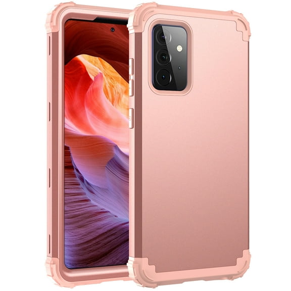 For Samsung Galaxy A72 5G Case, Dual Layer Slim Heavy Duty Hybrid Rugged Shockproof Anti-Scratch Protective Back Phone Cover