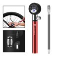 thumbnail image 2 of LOVIVER Mini Pompe à Vélo Compatible avec Valve Presta en Alliage d'Aluminium avec Manomètre Rouge, 2 of 8