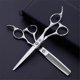 thumbnail image 2 of Tijeras de peluquería profesionales de 6 pulgadas, acero inoxidable 440C, ideales para salones de belleza y peluquerías., 2 of 5