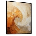 thumbnail image 2 of Designart "Serene Beige Pottery Spirals II" Abstract Spirals Floater Framed Wall Art Prints, 2 of 5