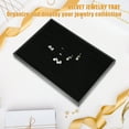 thumbnail image 3 of 1 Pcs Velvet Ring Jewelry Tray Stackable Tray Showcase for Rings Earrings Black, 3 of 6