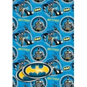 Danilo Promotions LTD PresNok Batman Gift Wrapping Paper 2 Sheets 2 Labels Birthday Superhero Wrapping Paper