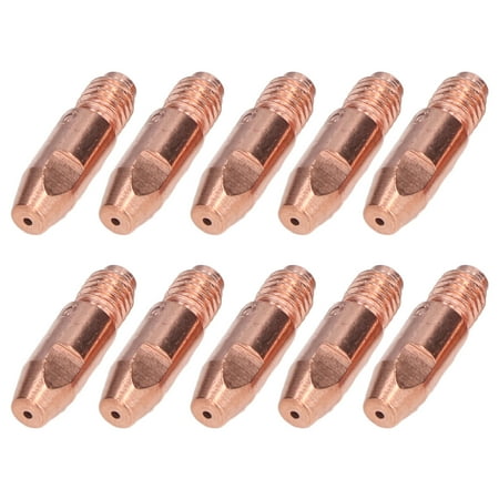 

ANGGREK Contact Tip Welding Accessory 10Pcs Contact Tip Copper 36KD1.6x30 Nozzle Welding Accessory Replacement Set Kit