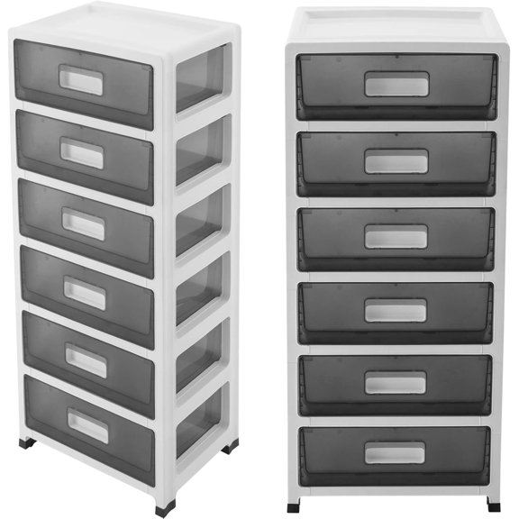 Craft Organizers and Storage, 6 Drawer Cart Storage Tower,Rolling Storage Cart for Classroom Supplies,Storage Organizer for Art Supplies,Top Organizer,Rolling Cabinet for Home,Office,Organizer Cart