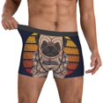 thumbnail image 2 of Kdxio Men's Boxer Briefs with Pug dog Yoga Print - Comfortable and Breathable Underwear for Everyday Wear, 2 of 7
