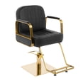thumbnail image 1 of Sillón Barber Onof  BILBAO Cuadrada C/ Asiento Ajustable Y Giratoria Color Negro-Dorado, 1 of 8