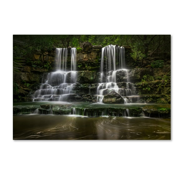 Trademark Fine Art 'Waterfall' Canvas Art by Abbas Ali Amir