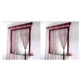 thumbnail image 1 of Cateissary Dulce corazón borla cadena puerta cortina ventana habitación cortina divisor varilla bolsillo viento rojo 100cmX200cm 2piezas Cateissary CBP009902, 1 of 4