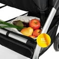 thumbnail image 2 of hauck Uptown Deluxe Stroller with Cup Holder and Canopy, Melange Black, 2 of 10