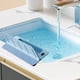 thumbnail image 4 of Protector de fregadero de cocina con ventosas fuertes Protector de agua para fregadero azul, 4 of 6