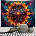 thumbnail image 3 of Tapiz con diseño de mandala bohemio para colgar en la pared, 150 cm x 130 cm, poliéster, 3 of 3