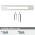 thumbnail image 4 of Amerock Medora 6-5/16 inch (160mm) Center-to-Center Rectangle Polished Nickel Cabinet Pull Backplate, 4 of 6