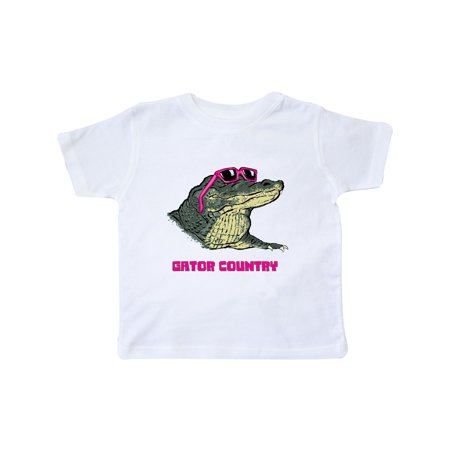 

Inktastic Gator Country Sunny Gator in Pink Sunglasses Gift Toddler Boy or Toddler Girl T-Shirt