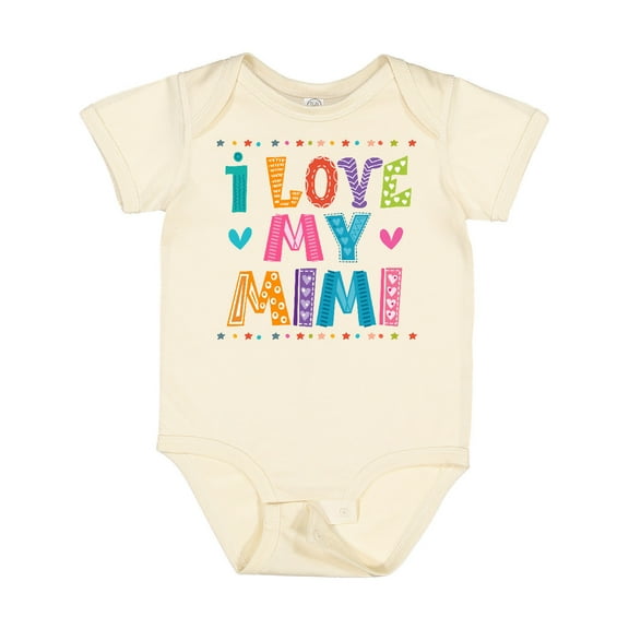 Inktastic I Love My Mimi for Babies Boys or Girls Baby Bodysuit