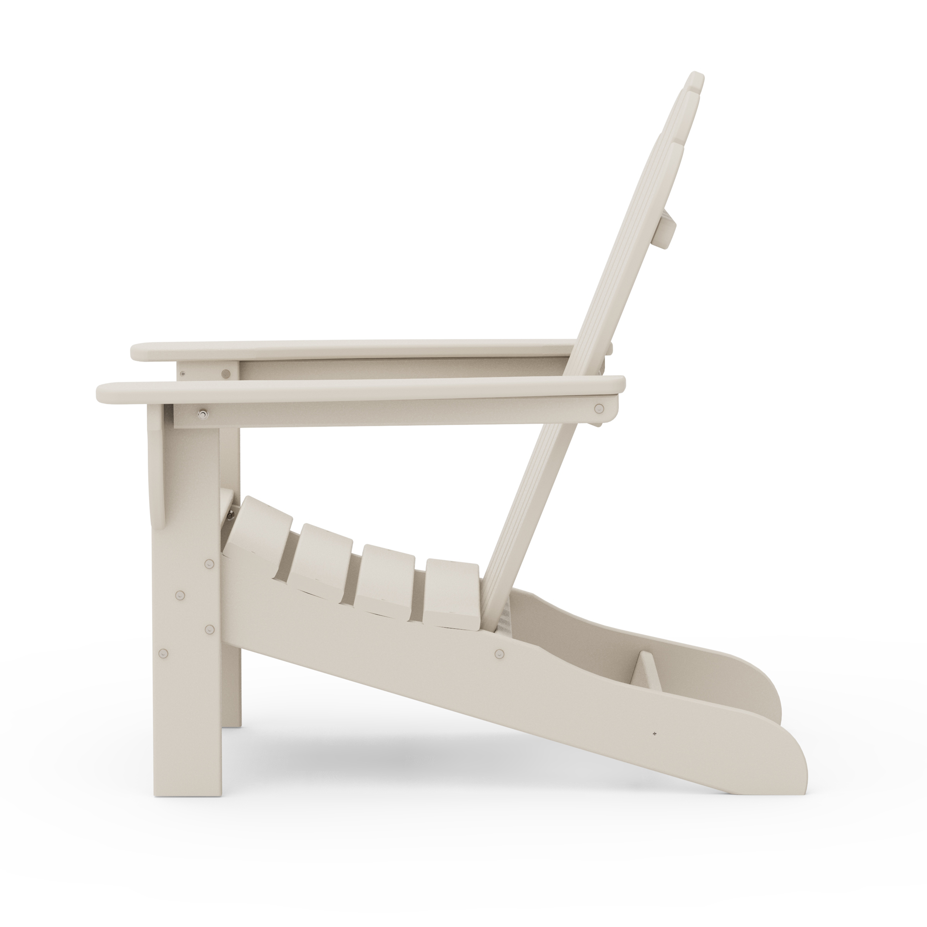 Better Homes & Gardens by POLYWOOD Southlake Outdoor Flowerback HDPE Adirondack Chair, Patio Seat, Weather Resistant, Sand