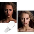 thumbnail image 3 of Tunhigl 60 LED Ring Light for Selfies, Makeup, and Video: Rechargeable Clip-On Light with Adjustable Brightness and Color Temperature for Phones and Laptops White, 3 of 8