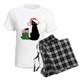 thumbnail image 4 of CafePress - Santa Cat &Amp; Mouse Women'S Light Pajamas - Women's Short Sleeve Print T-Shirt and Pants Light Cotton Pajama Set, 4 of 7
