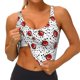 thumbnail image 3 of Balery Red Ladybugs On Black Dotted Sujetadores deportivos con espalda cruzada para mujer, acolchados, sin costuras, de alto impacto, ideales para yoga, gimnasio, entrenamiento y fitness.-Medium, 3 of 8