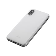 Moshi iGlaze - Back cover for cell phone - polymer - pearl white - for Apple iPhone X, XS
