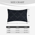 thumbnail image 4 of Rateoe Black Fish scales Pattern Pillow Covers with Invisible Zipper(Pillows are not Included) Standard Pillowcases-14"x20", 4 of 6