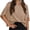 Khaki, variant on Summer Short Sleeve Oversize Loose Women Casual Batwing T Shirt Tops