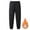 1#Black, variant on RYDCOT Men's Fleece Sherpa Lined Sweatpants Casual Solid Color Elastic Waist Winter Warm Track Pants Trousers with Zipper Pockets Sale or Clearance