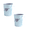 Blue, variant on 2 Pack Cupids Pierced Heart Couple Toothbrush Cup, Round Plastic Mouthwash Cup Thickened Stacked Cup for Bathroom Decor, Green