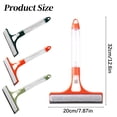 thumbnail image 3 of 3-in-1 Window Cleaning Tool with Built-in Spray Bottle - All Glass Surfaces Squeegee, Scraper & Scrubber for Windows, Cars, Showers & Mirrors (Green), 3 of 5