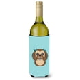 thumbnail image 1 of Aislante Para Bebidas, Diseño De Tablero De Ajedrez, Color Azul, Chocolate, Marrón, Shih Tzu, 1 of 1