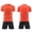 Orange, variant on Vornjynx Boys Active Outfits 2 Piece Short Sleeve Crew Neck T-Shirt and Shorts Kids Summer Football Sports Activewear Mint Green Size 1