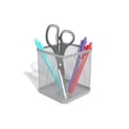 thumbnail image 2 of Staples TRU RED Stackable Wire Mesh Pencil Holder Silver TR57576-CC, 2 of 3