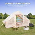 thumbnail image 6 of Inflatable Camping Tents with Door & Mesh Window, Easy Setup Blow up Tent with Hand Pump 4 Seasons Waterproof Windproof Oxford Cabin Tent,Air Glamping Tents for Outdoor, 6 of 12