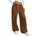 thumbnail image 6 of Hearthz Women's Pajamas Pants Drawstring Wide Leg Women’s Lounge Pants Baggy Soft Comfy Lightweight Women Sleep Pants, 6 of 6