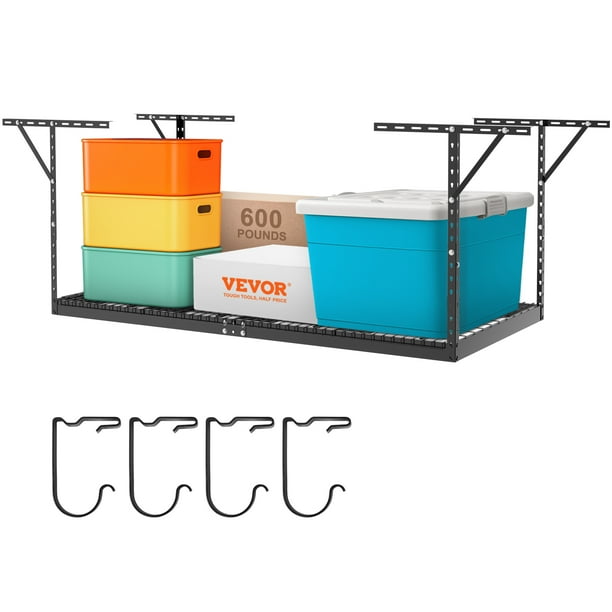 VEVOR Overhead Adjustable Garage Storage Rack 48x96in Ceiling Rack