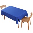 thumbnail image 3 of Mantel rectangular de poliéster, resistente a las arrugas y al encogimiento, para mesa de comedor, mesa de conferencias, azul real, azul real, 1,8x2,6m/5,9x8,5 pies, 3 of 12