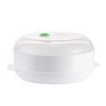 thumbnail image 1 of EeaseCA 1pc Microwave Oven Steamer Round Steam Rack Microwave Oven Steamer Container, 1 of 7