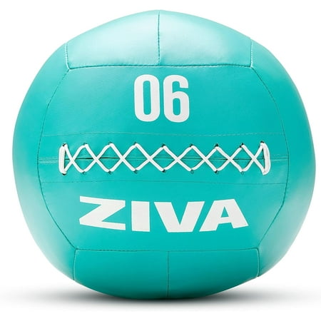 UPC: 4895202576714 | ZIVA Chic Wall Ball Commercial Grade Hard-Wearing PVC Outer Skin Heavy-Duty Fiber Core Weighted with Sand | Soft Medicine Exercise Ball for Slamming Throwing Catching – 6 lb. 13.7 Diameter