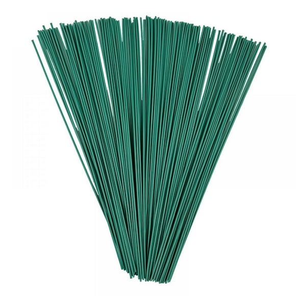 10 Pcs Plant Stakes, Plant Sticks Support for Outdoor Indoor Plants, Green Bamboo Sticks,Garden Plant Support Stakes for Tomatoes, Orchid, Beans, Potted Plants -15 inches