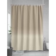 thumbnail image 5 of Beige Brown Ombre Extra Long Shower Curtain Set, Waterproof Shower Curtains for Bathroom, Abstract Modern Art Gradient Washable Fabric Cloth Bath Curtain for Bathtub with Hooks 72x96 Inches, 5 of 6