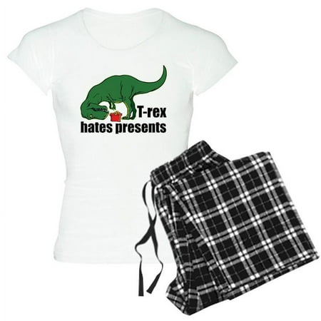 

CafePress - T Rex Hates Presents - Women s Light Pajamas