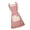 Red, variant on 2. Breathable Cotton Linen Apron Elastic Waistband & Utility Pockets for Chefs Caterers Home Kitchen