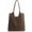 Coffee, variant on Soft Faux Suede Tote Bag for Women - Magnetic Closure Hobo Handbag, Casual Vegan Leather Purse​