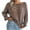 Khaki, variant on Lilgiuy Women's Casual Colorful Long Sleeve Off Shoulder Knit Sweater Crew Neck Sweater,Blue,4 2022 Fall Winter