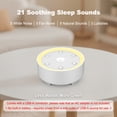 thumbnail image 5 of Kipcush Sound Machine with 21 Soothing Sounds, 3-Level Night Light, 8-Hour Timer, White Noise Machine for Sleep at Home, White, 5 of 8