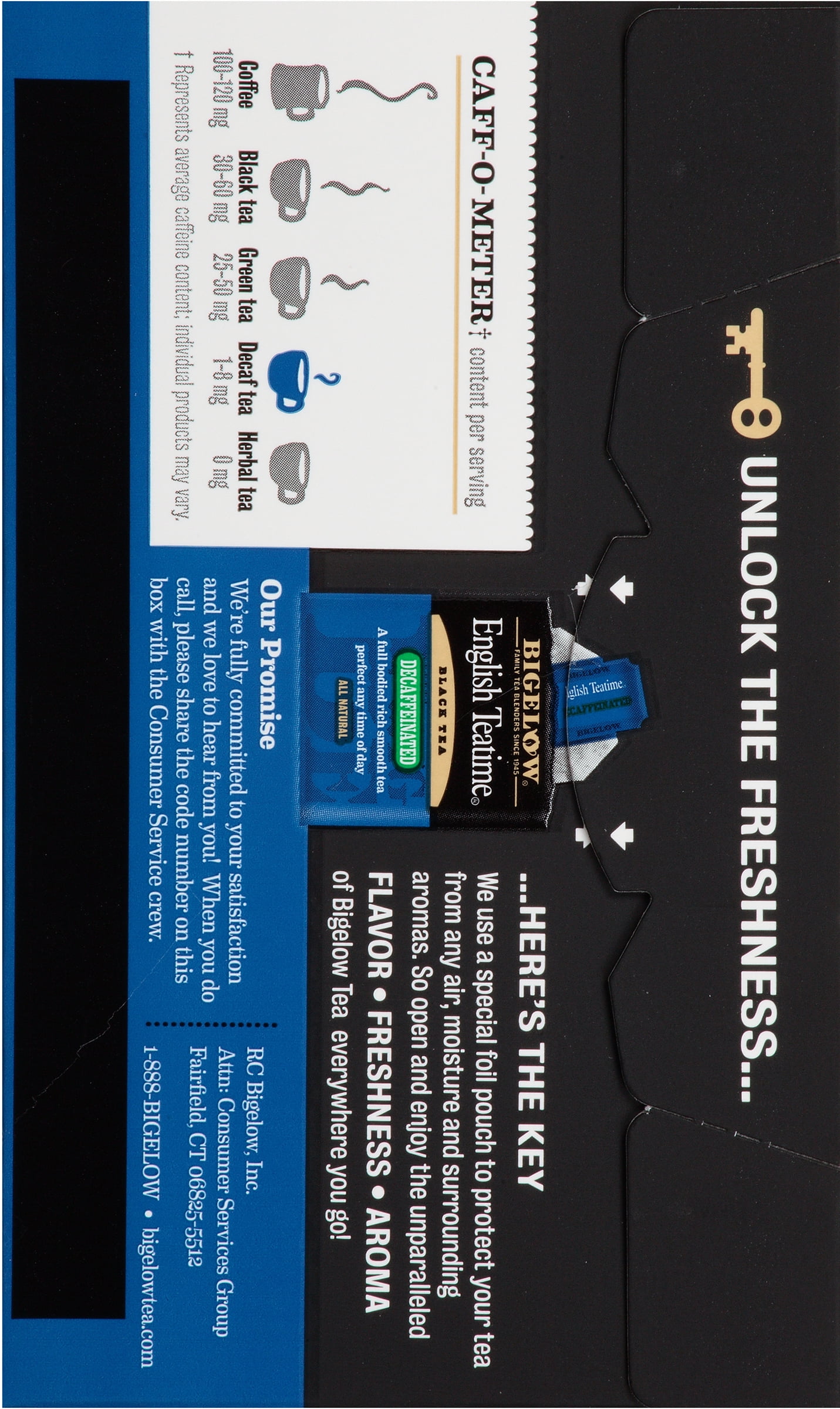(4 pack) Bigelow Decaffeinated Black Tea, English Teatime, Tea Bags, 20 Count