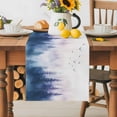 thumbnail image 5 of Table Runner Ombre Blue Purple Trees Table Decoration for Kitchen Dinning Bird Landscape Table Decoration for Indoor Outdoor Party Wedding Decor 13x90 Inch, 5 of 7